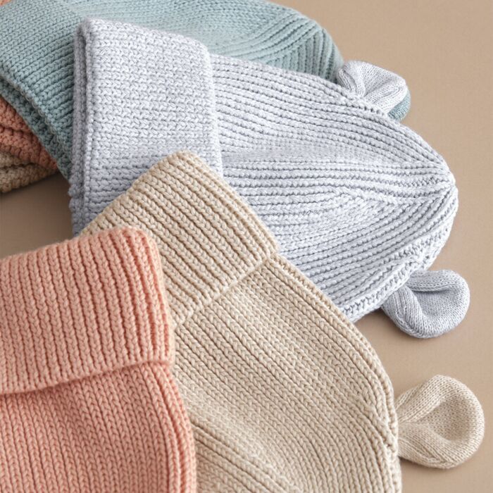 Organic baby bear beanie Thumbnail