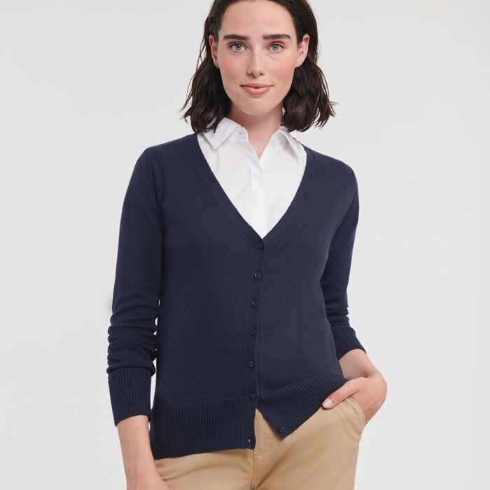 Women's v-neck knitted cardigan Thumbnail