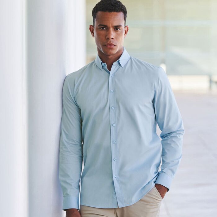 Long sleeve ‘cotton-feel’ Coolplus® shirt Thumbnail